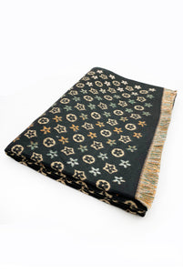 Printed Wool Blend Scarf (2 colours available)