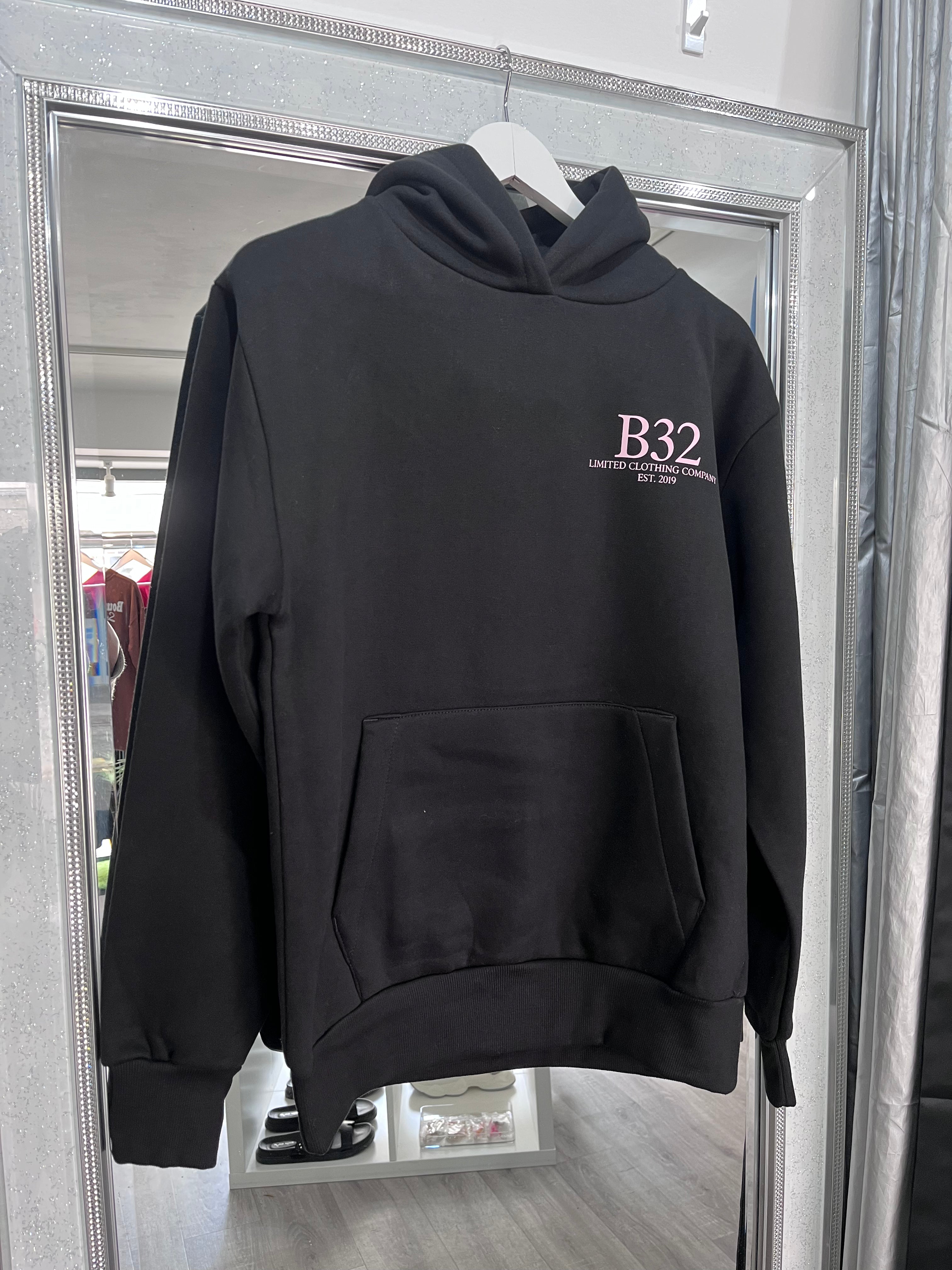 B32 Heavyweight Unisex Hoodie - Black