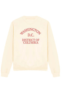 Unisex Washington D.C Sweatshirt - Vanilla