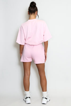 Luxe Relaxed Fit Shorts - Pink