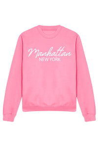 Unisex Manhattan Sweatshirt - Candy Floss Pink